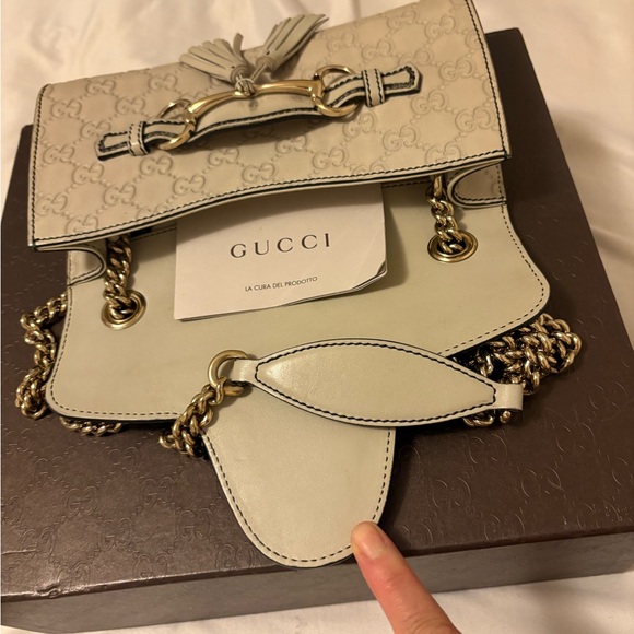 Gucci Cream Leather Women's Bag - Picture 2 of 3